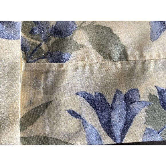 Dan River Vintage Window Valance Set of 2 Yellow Blue floral green 84 x 16 - Picture 5 of 9